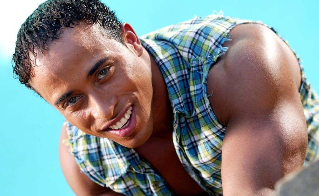 Ricardo Milos In Plaid Top Wallpaper