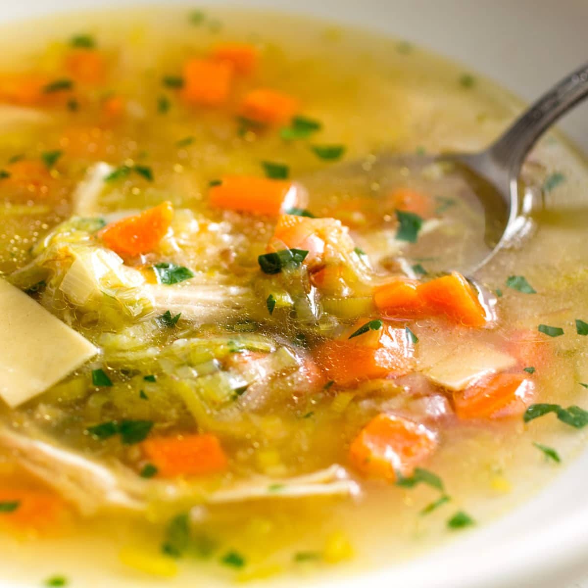 Rich Chicken Noodle Soup Wallpaper