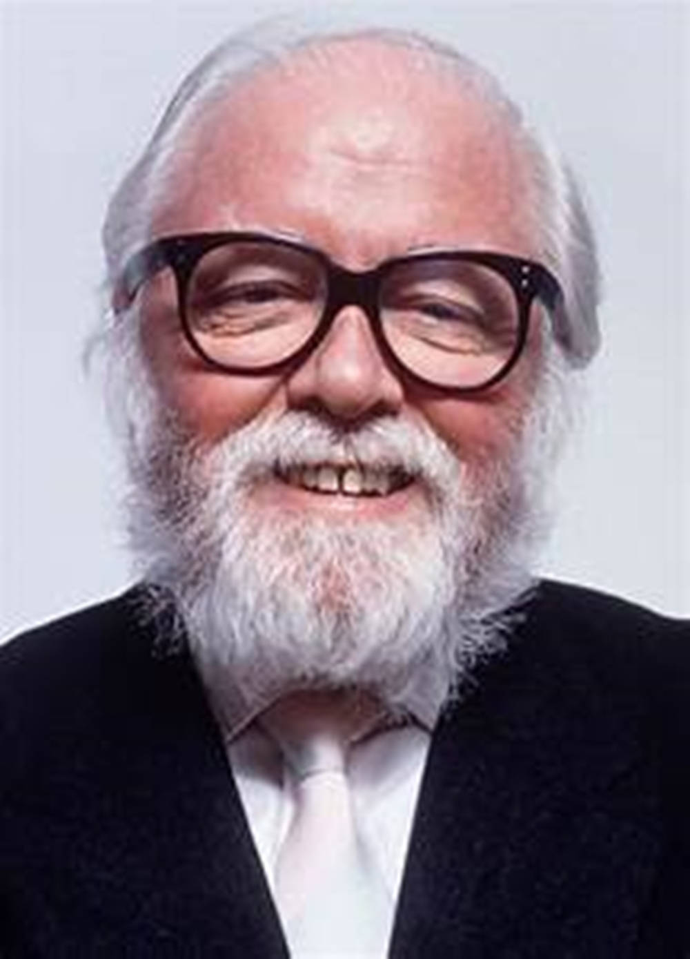 Richard Attenborough Portrait On Plain White Wallpaper