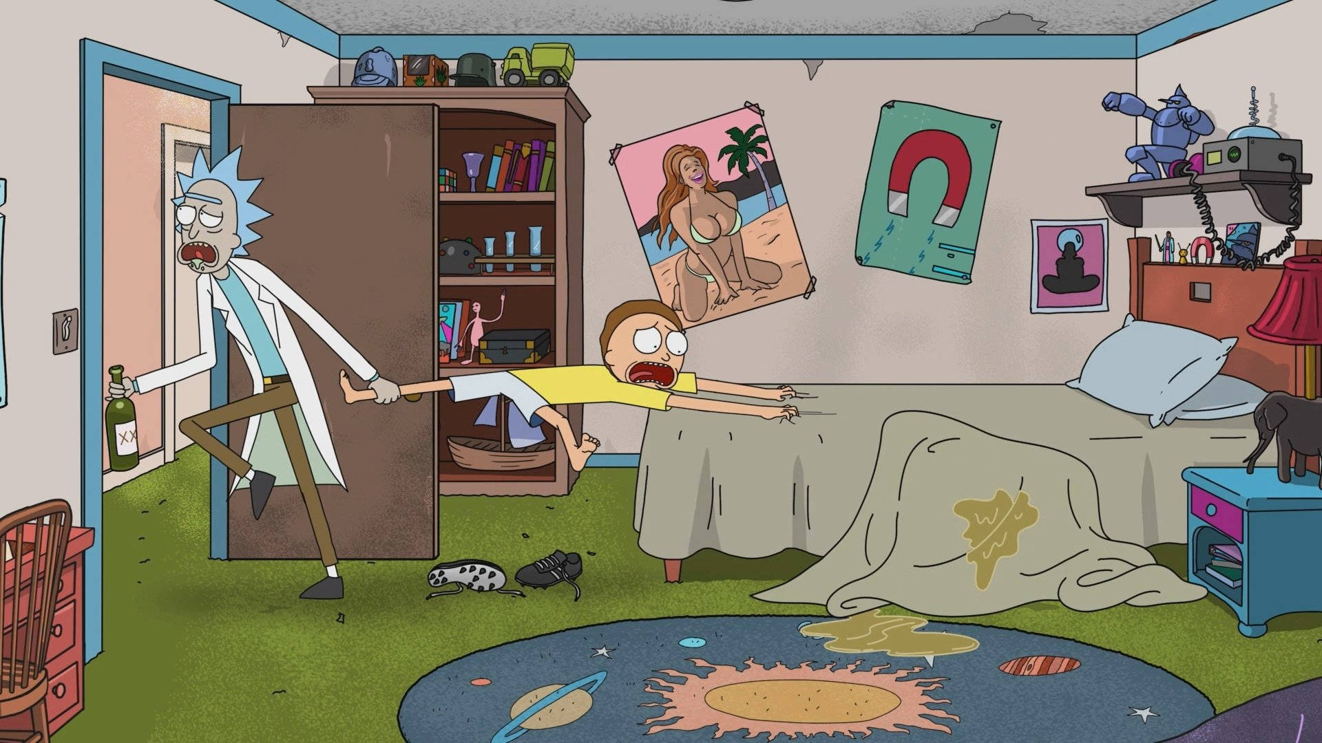 Rick And Morty Bedroom Wallpaper