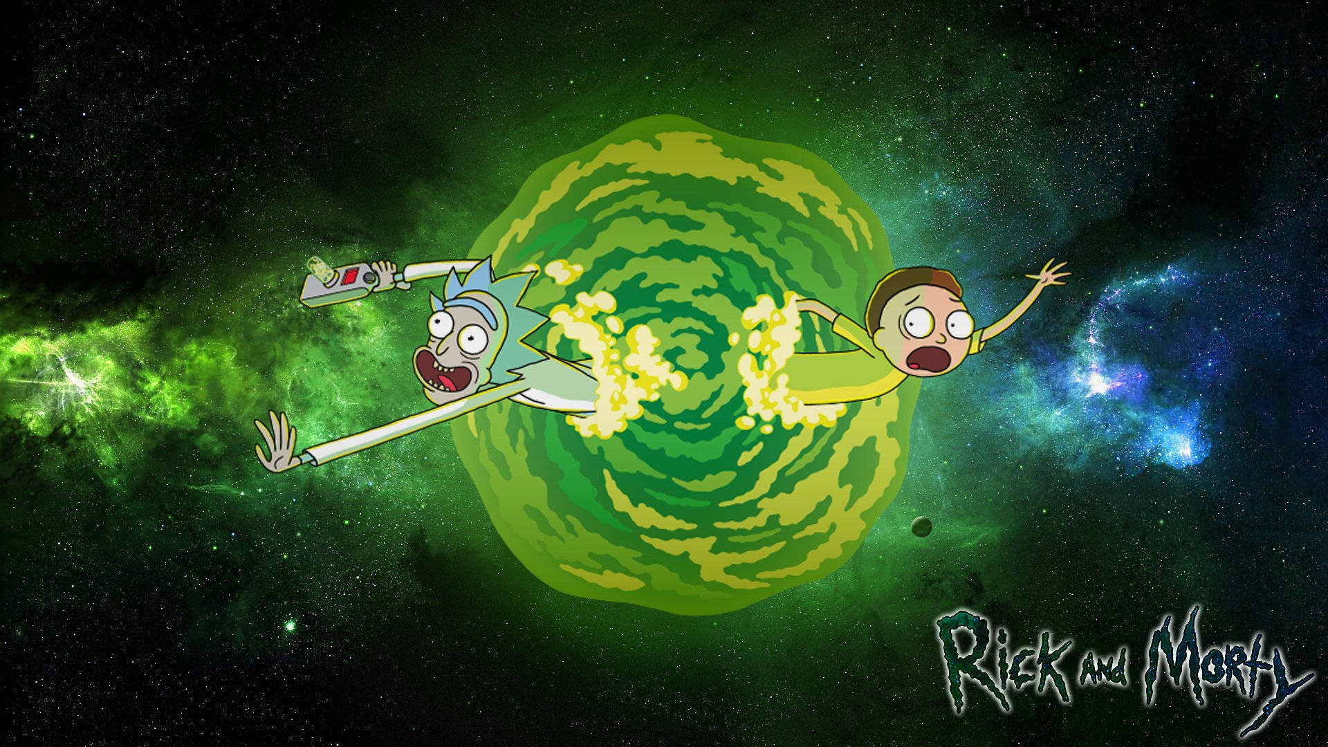 Rick And Morty Escape Wallpaper