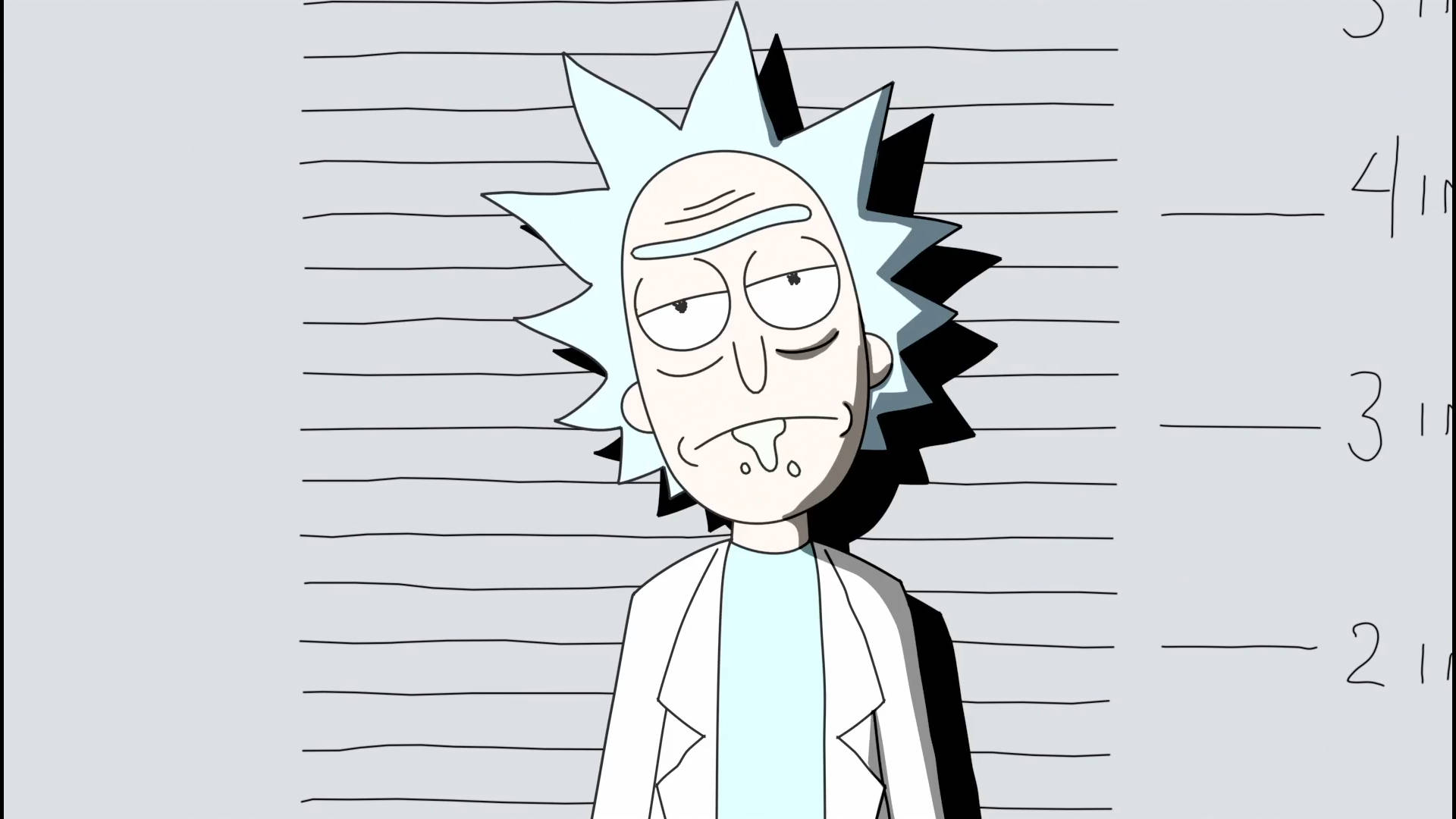 Rick And Morty Height Grid Wallpaper