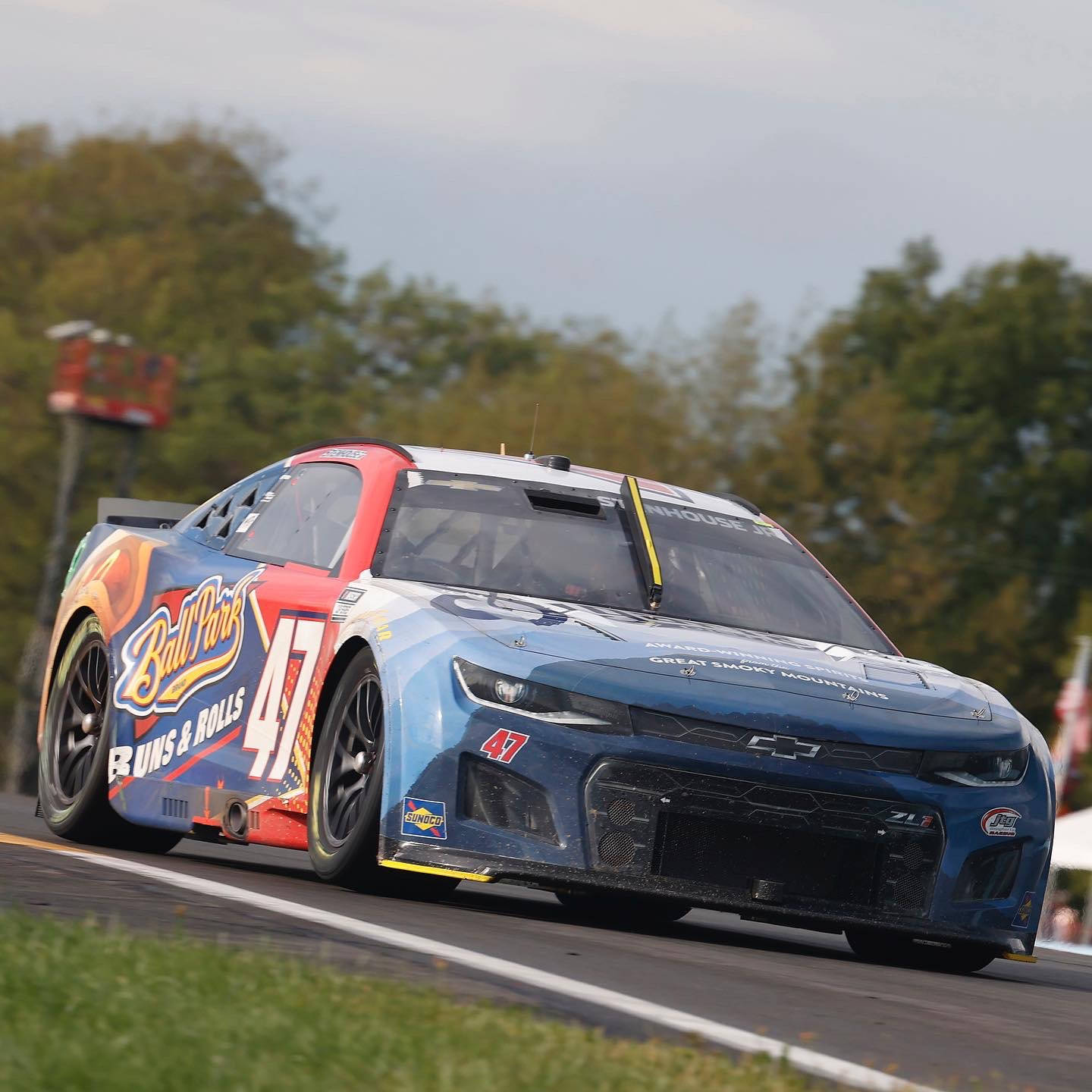 Ricky Stenhouse Jr's Car Close-up In Action Wallpaper