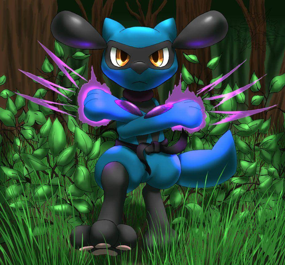 Riolu Spectral Claws Wallpaper