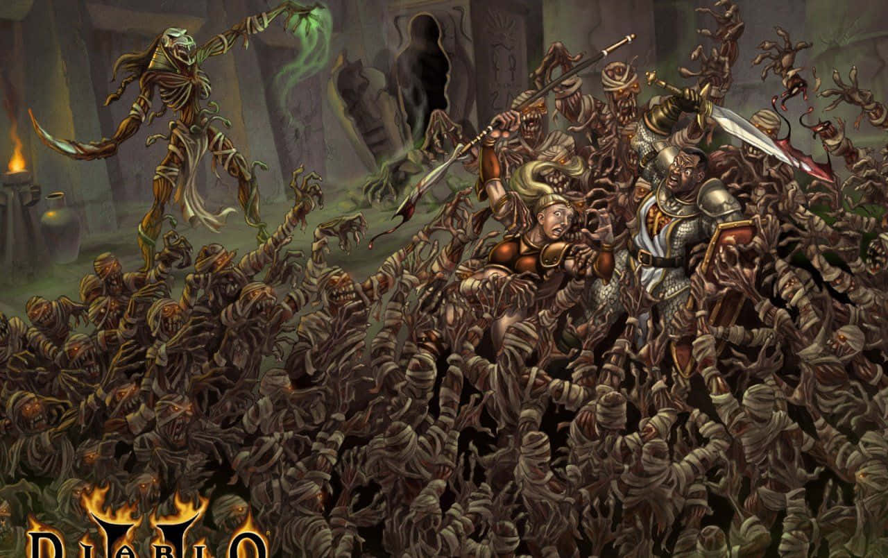 “rise Up And Vanquish The Dark Lord In ‘diablo 2’.” Wallpaper