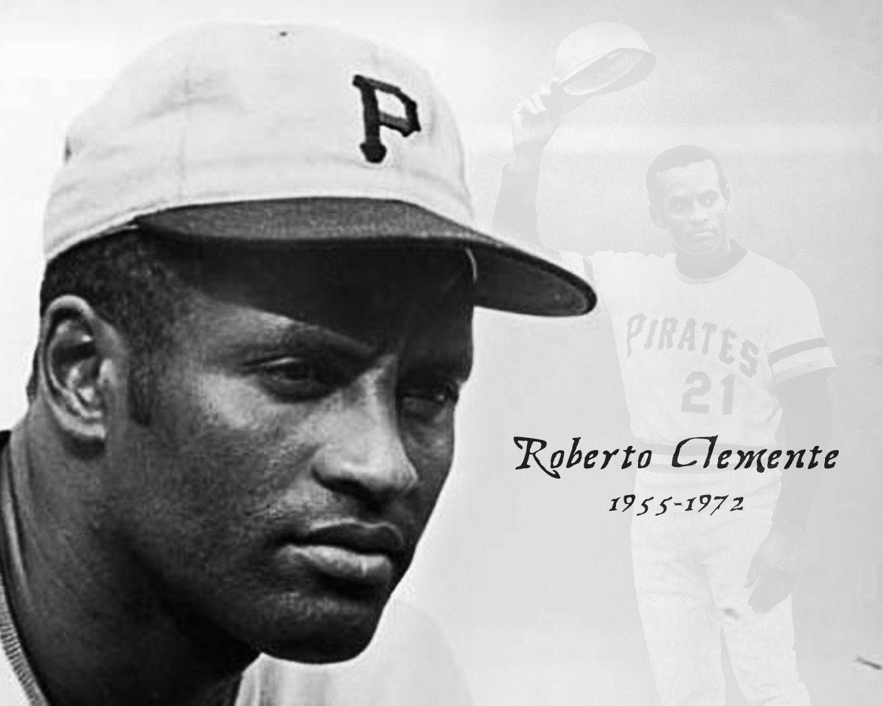 Roberto Clemente Commemorative Poster Wallpaper