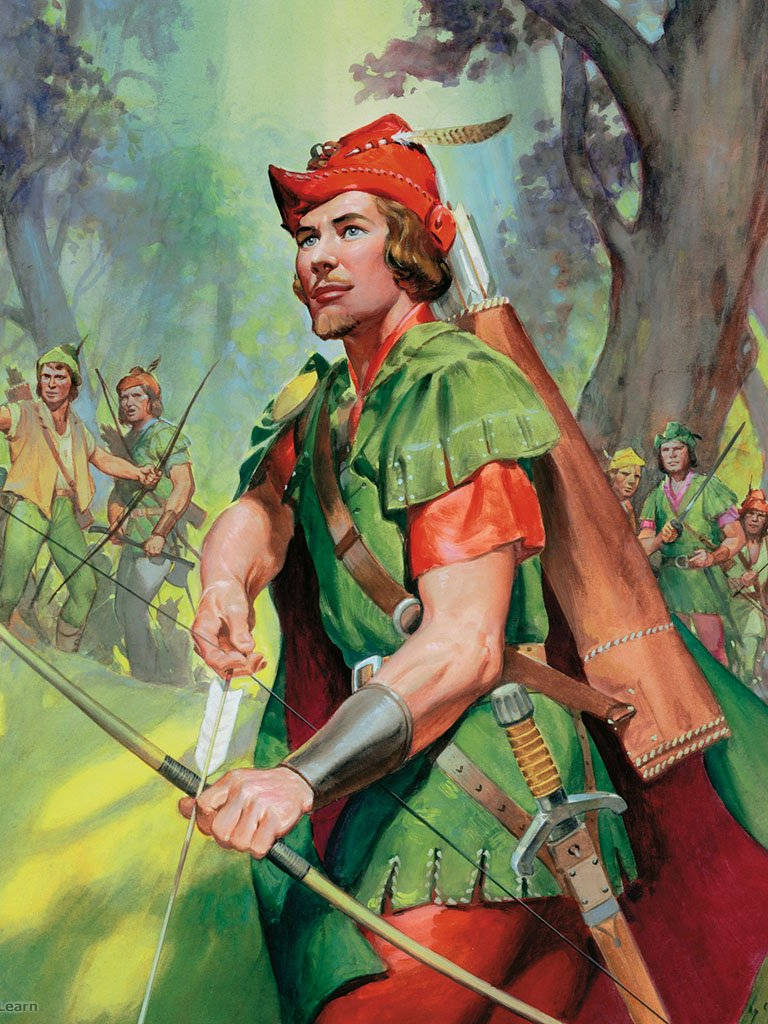 Robin Hood Classic Fantasy Painting Wallpaper