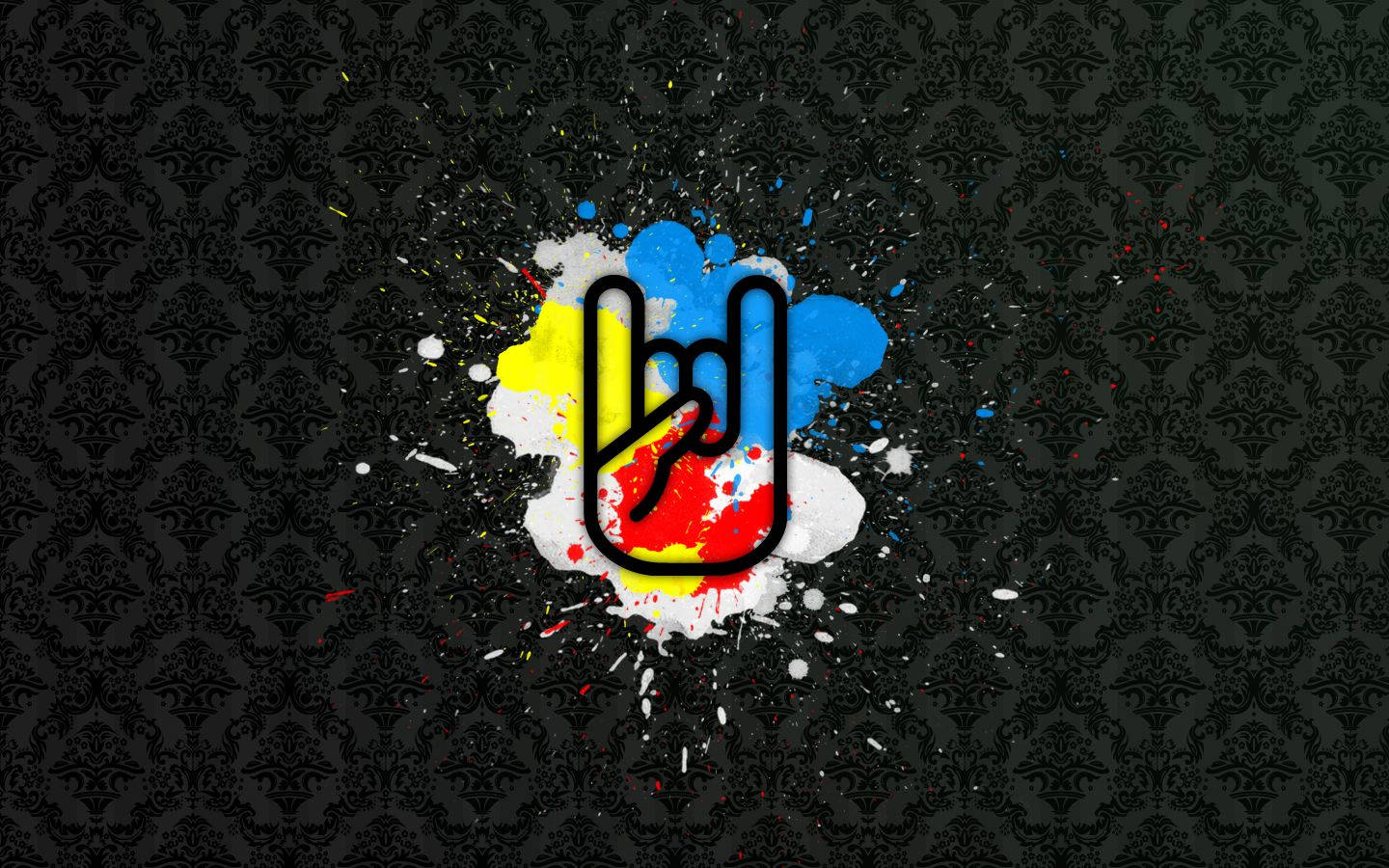 Rock And Roll Hand Sign Wallpaper