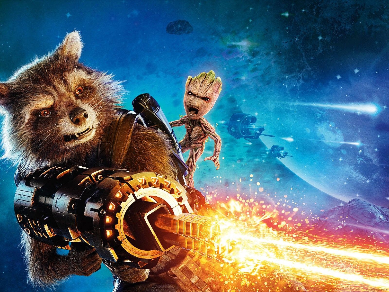 Rocket And Groot Guardians Of The Galaxy Wallpaper