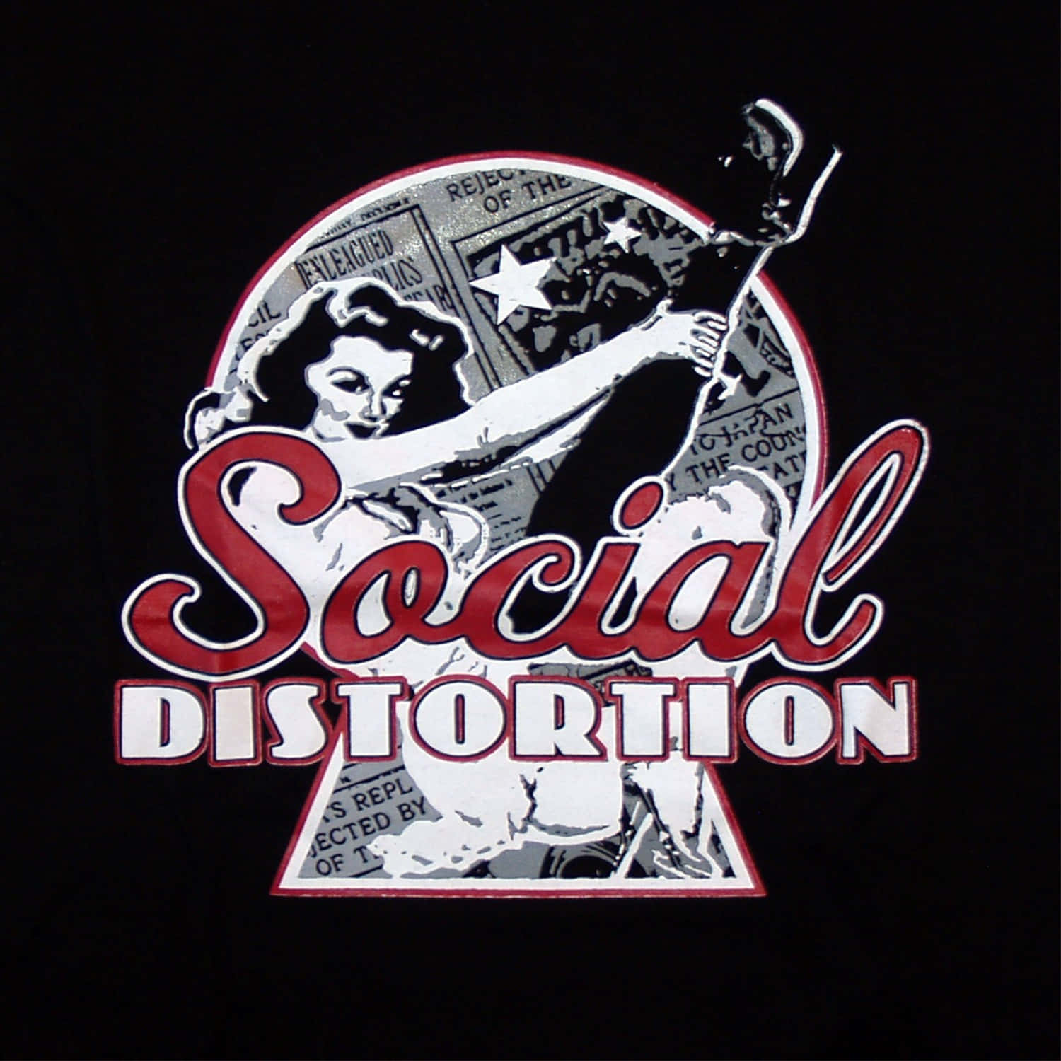 Rocking The Stage - Social Distortion Concert Wallpaper