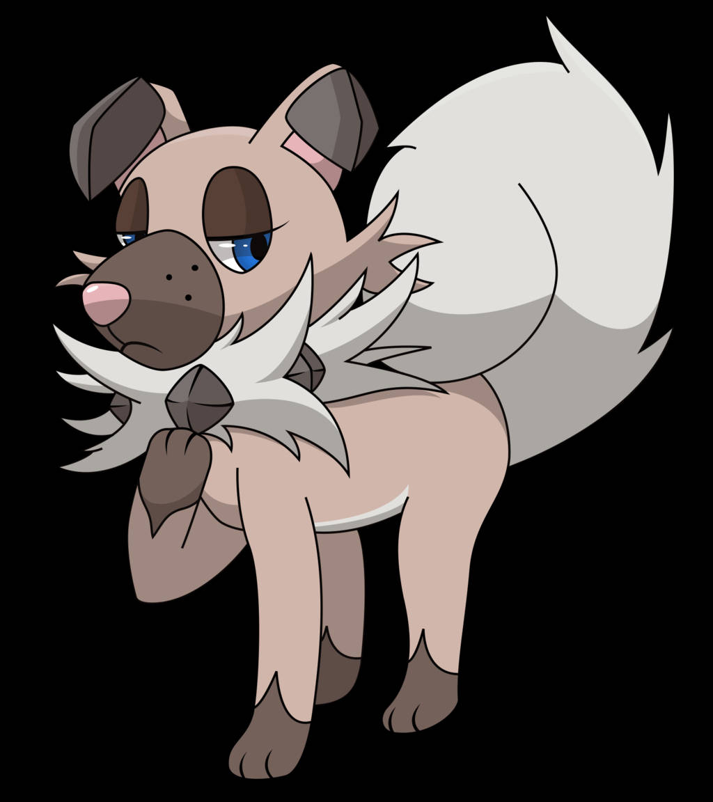 Rockruff Looking Haughty Wallpaper