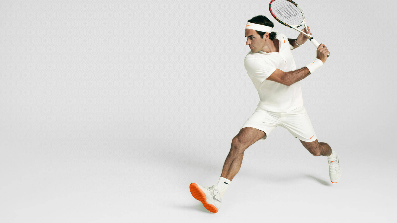 Roger Federer In Nike Zoom Vapor Wallpaper