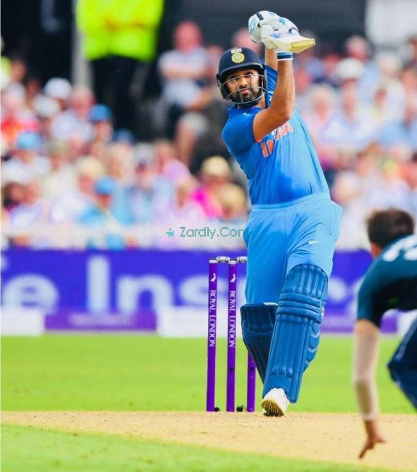 Rohit Sharma Candid In-game Shot Wallpaper
