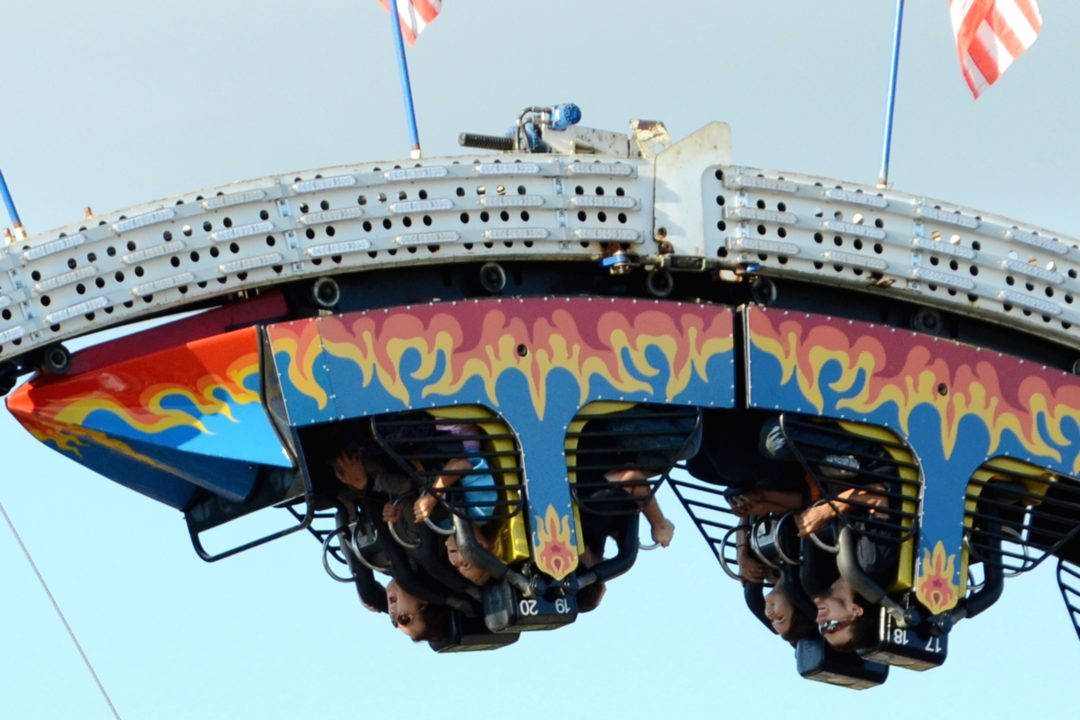 Roller Coaster At The Fair Wallpaper