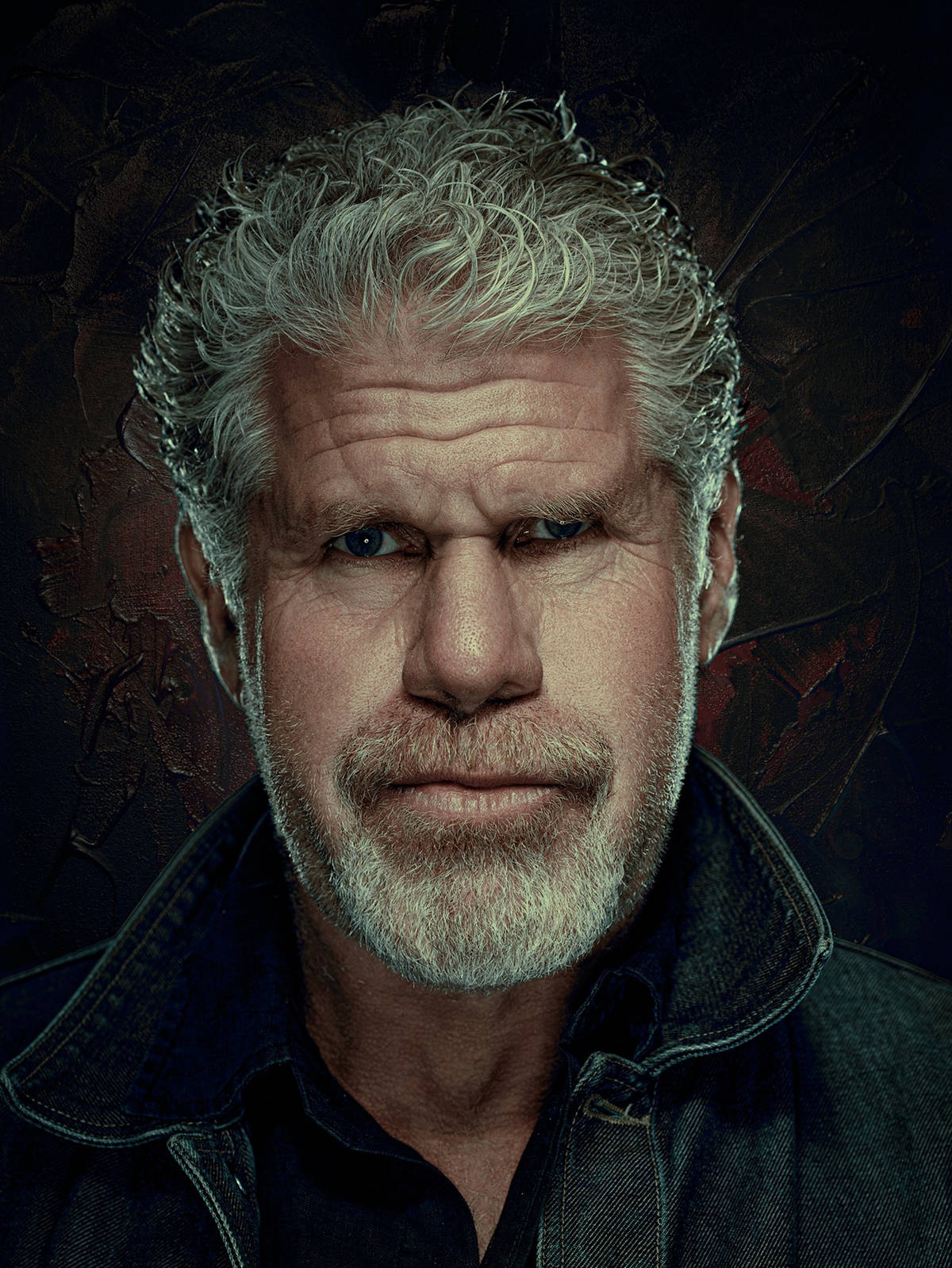 Ron Perlman Fierce Look Wallpaper