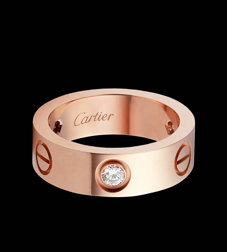 Rose Gold Cartier Ring Wallpaper