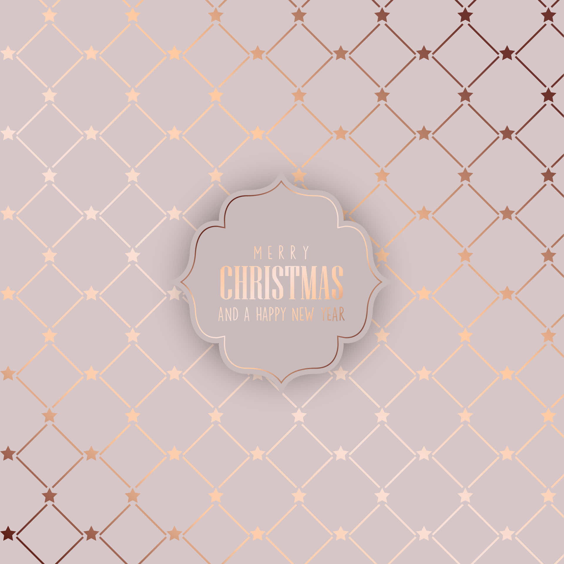 Rose Gold Christmas Diamonds Wallpaper