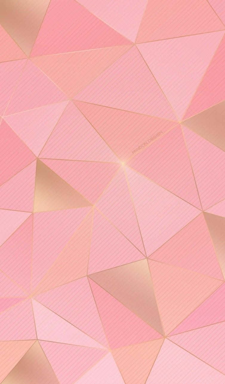 Rose Gold Iphone 5 Prism Geometry Wallpaper