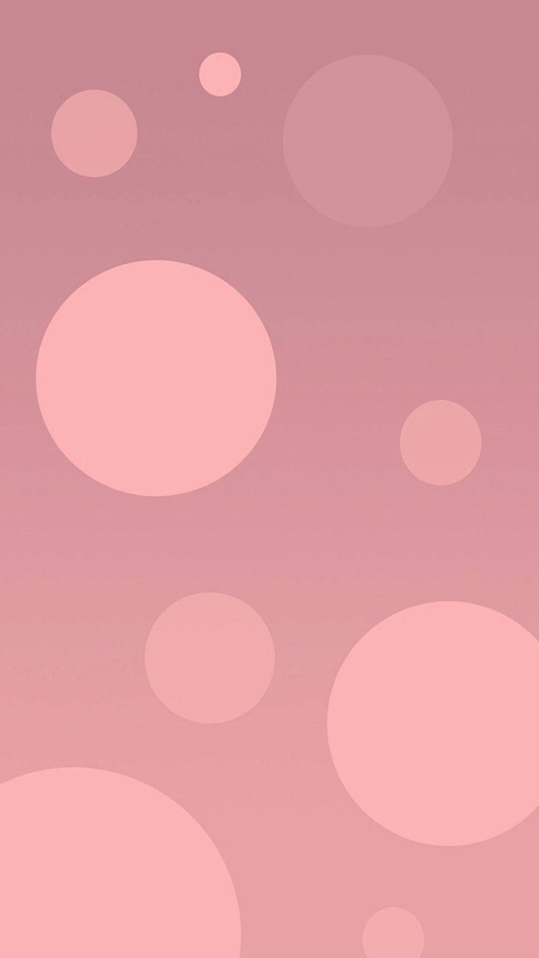 Rose Gold Tumblr Pink Bubbles Wallpaper