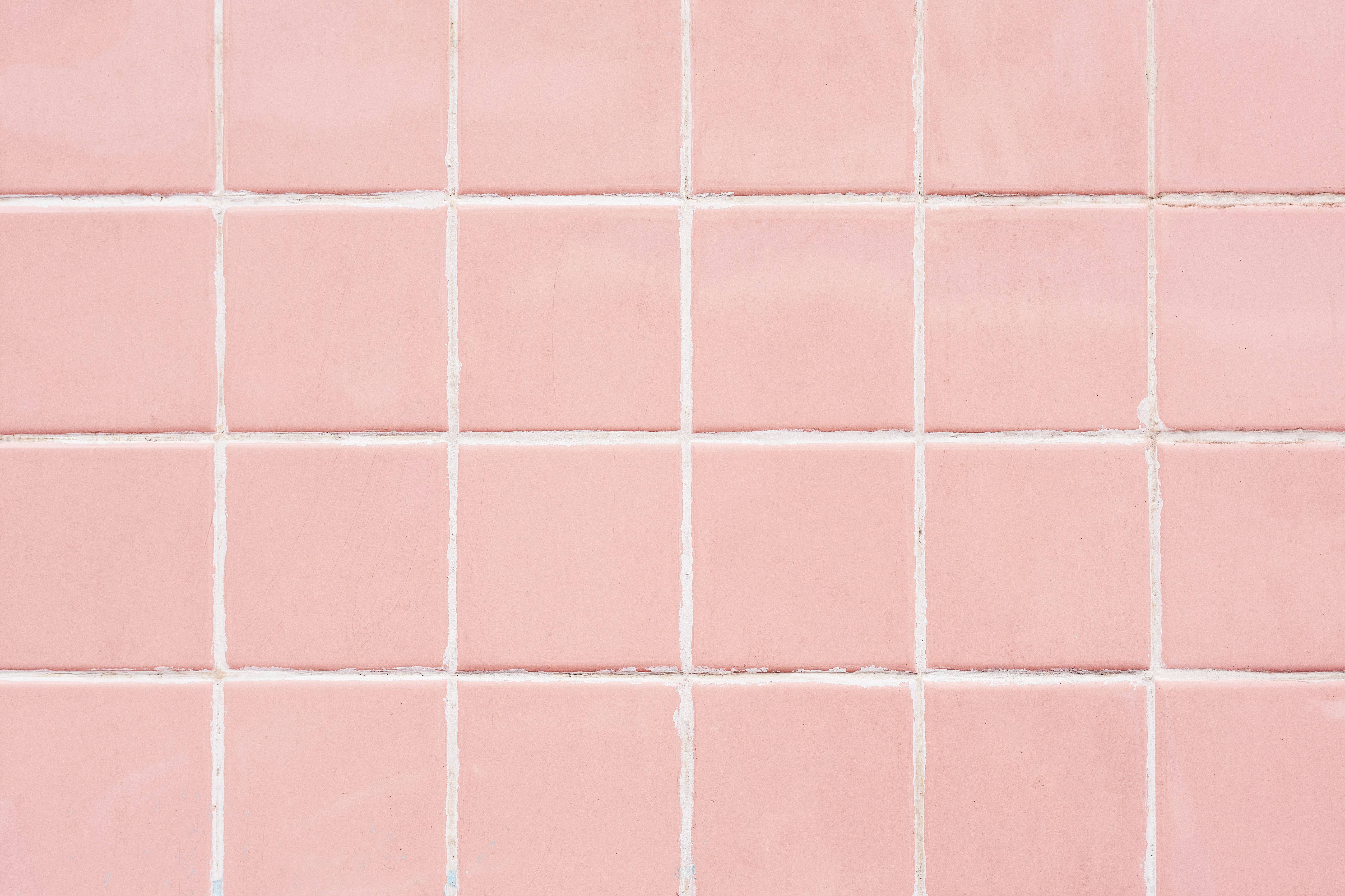 Rose Gold Tumblr Pink Tiles Wallpaper