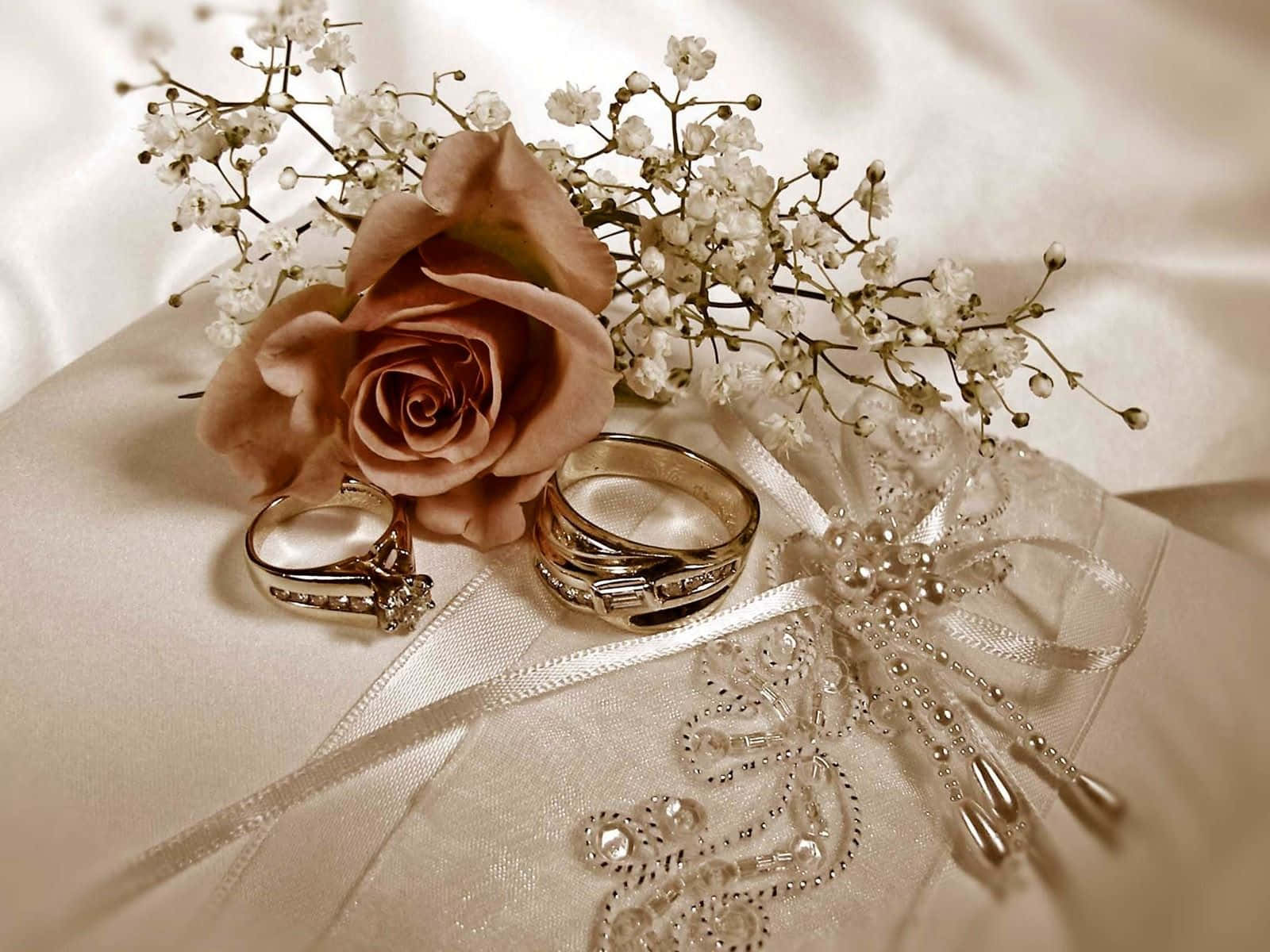 Rose Gold Unique Engagement Rings Wallpaper