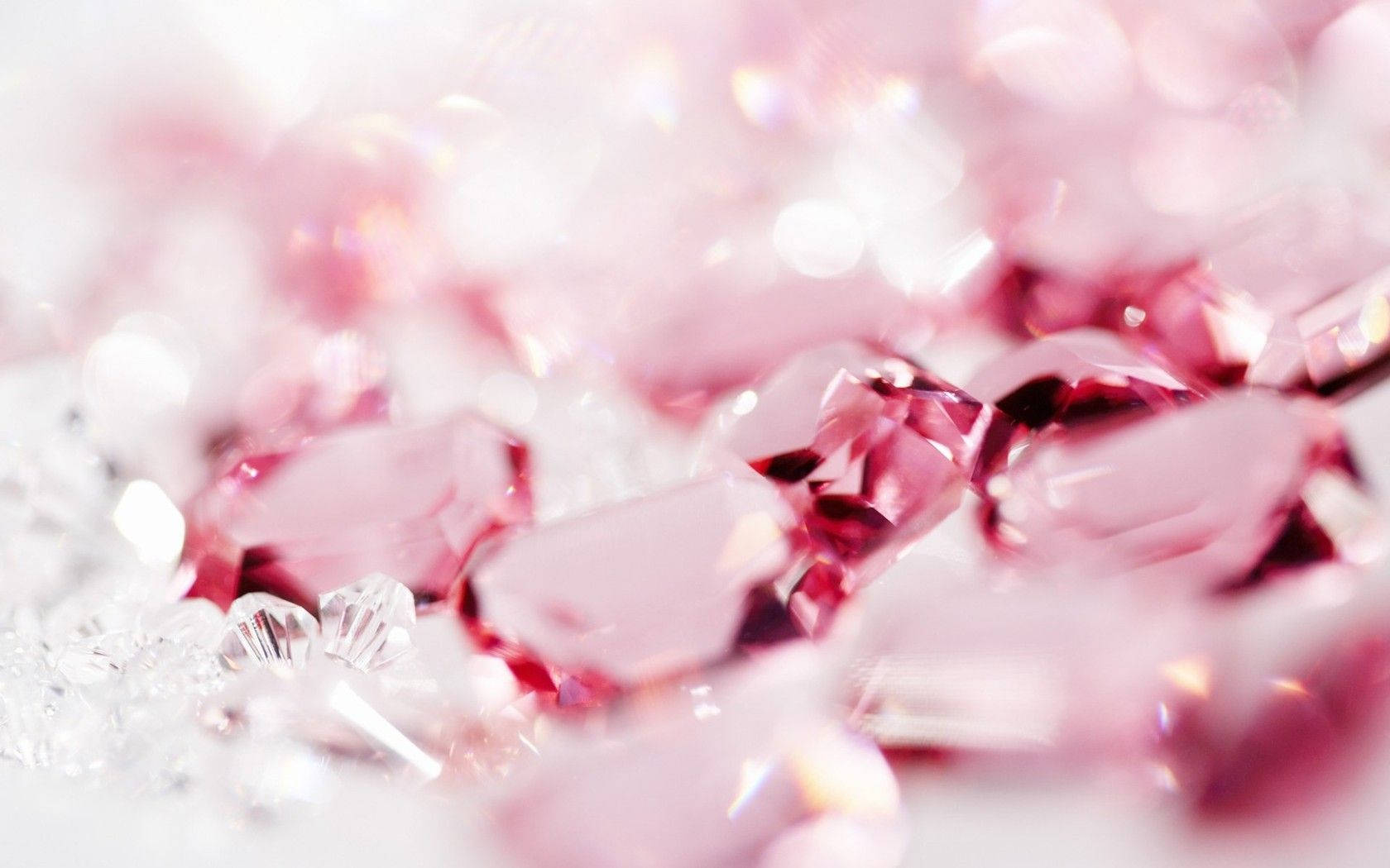 Rose Pink Crystal Wallpaper