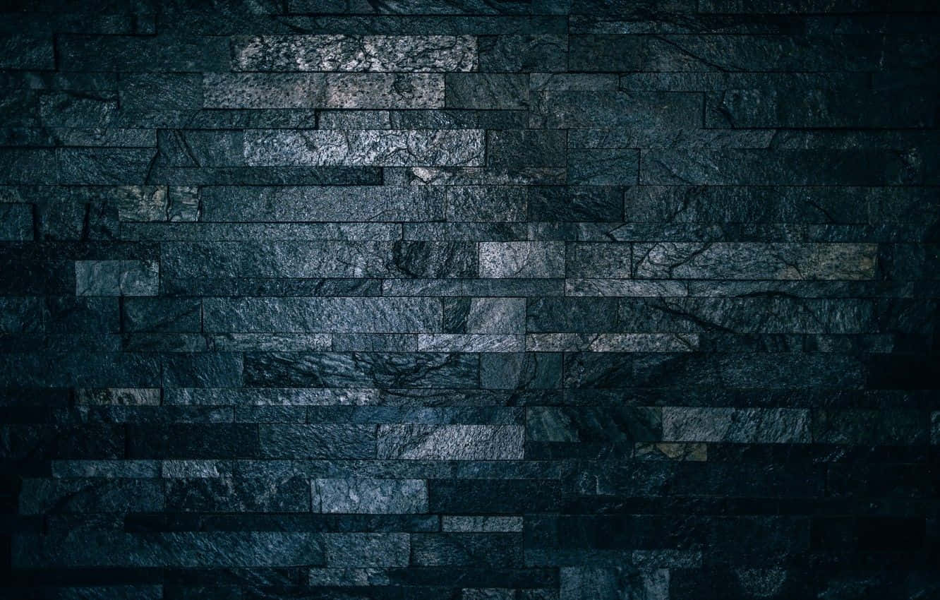 Rough Texture Black And Grey Bricks Wallpaper