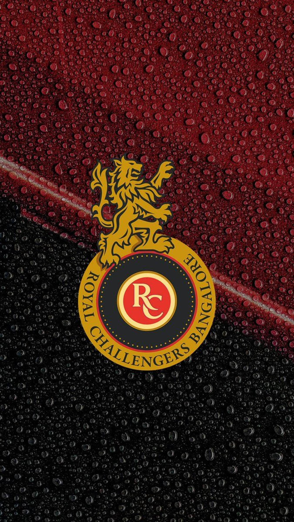 Royal Challengers Bangalore Lion Emblem Wallpaper