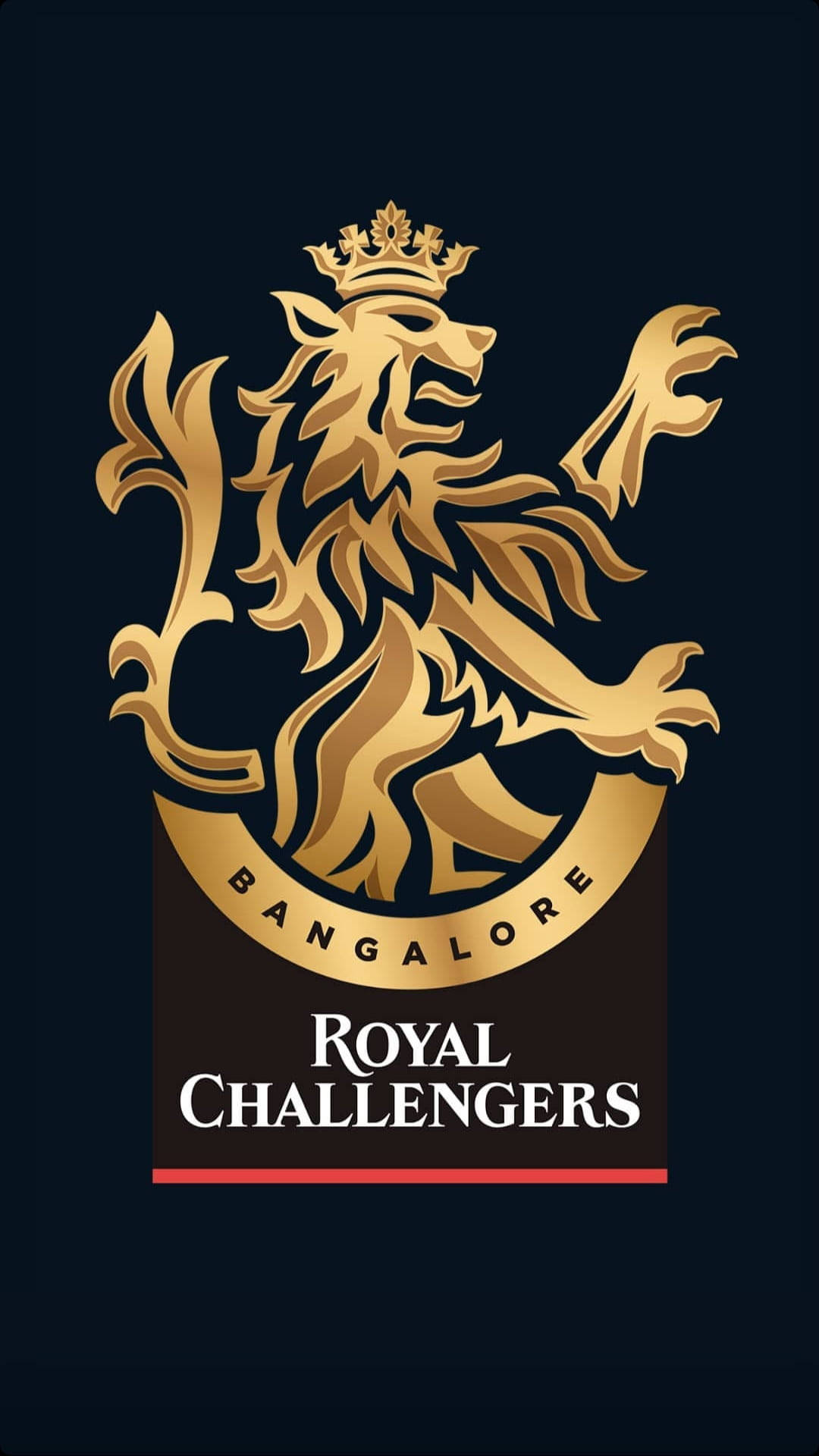 Royal Challengers Bangalore, The Prideful Golden Lion Logo. Wallpaper