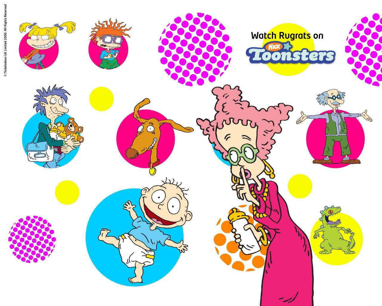 Rugrats Poster With Characters Wallpaper