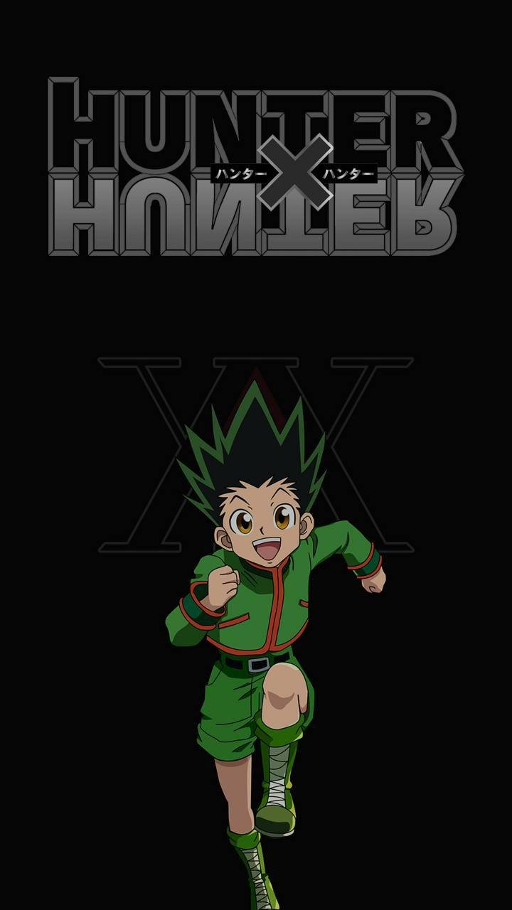 Running Gon As A Hunter X Hunter Iphone Wallpaper