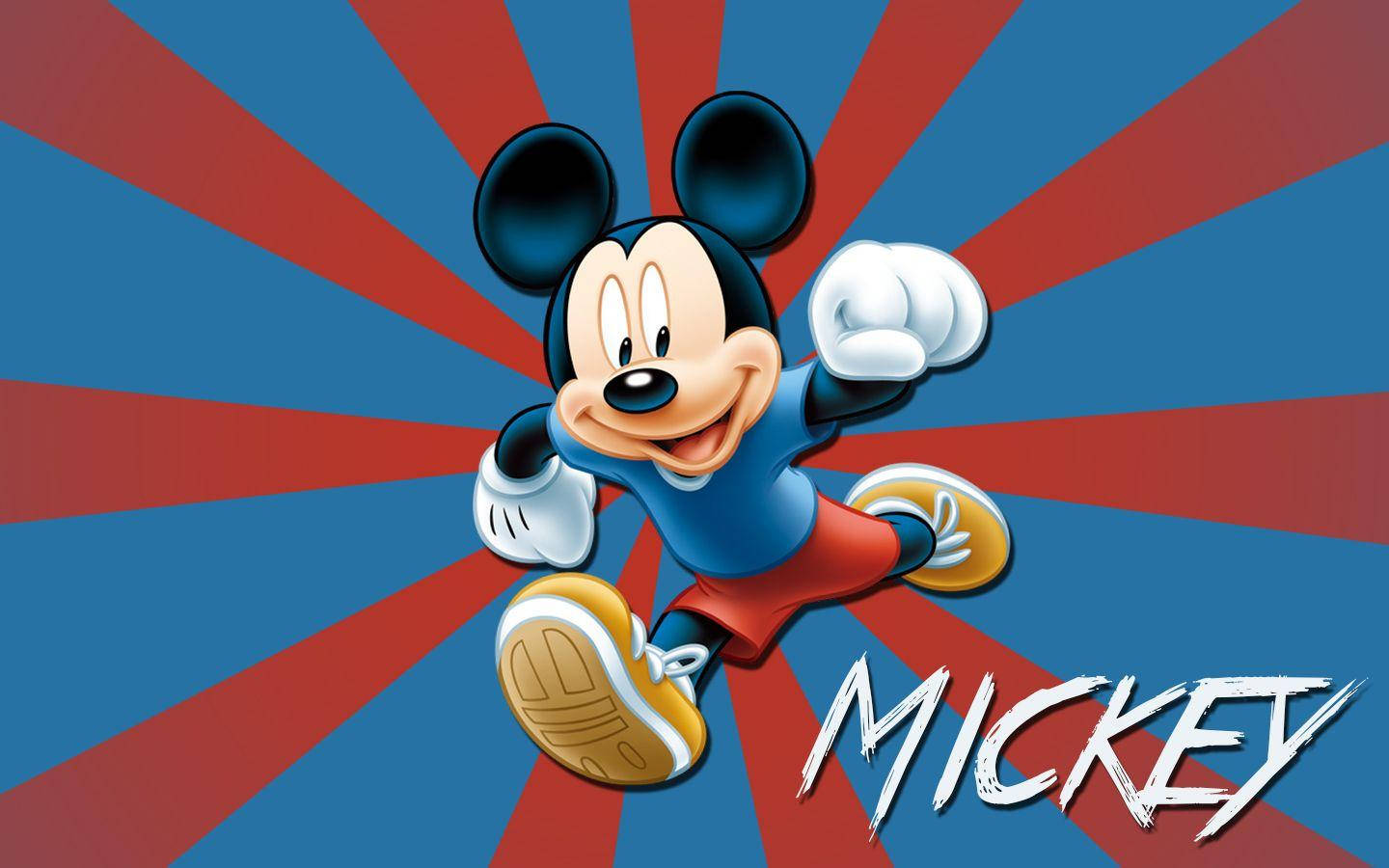 Running Mickey Mouse Hd Wallpaper