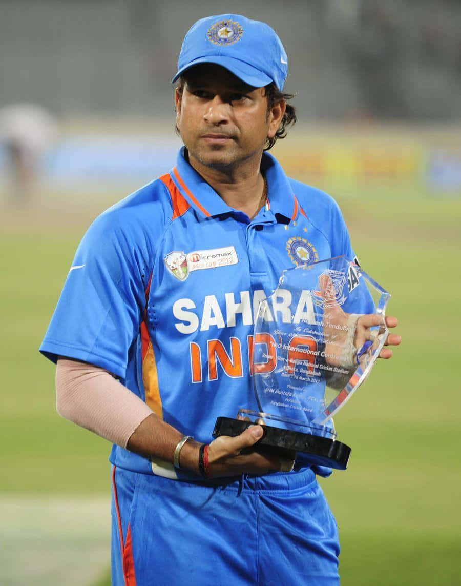 Sachin Tendulkar, The Man Who Is Considered The Greatest Batsman In The History Of Cricket. Wallpaper