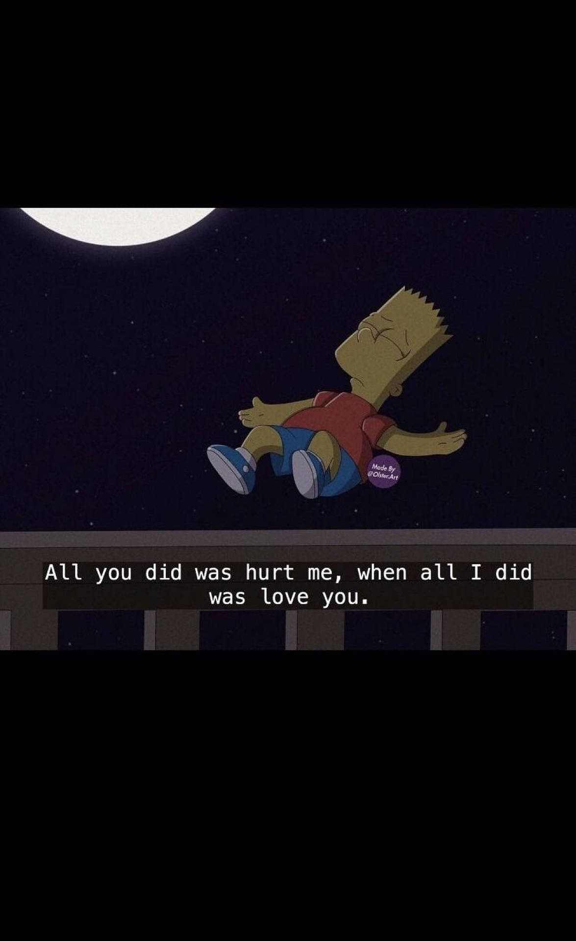 Download free Sad Bart Simpsons Aesthetic Wallpaper - MrWallpaper.com