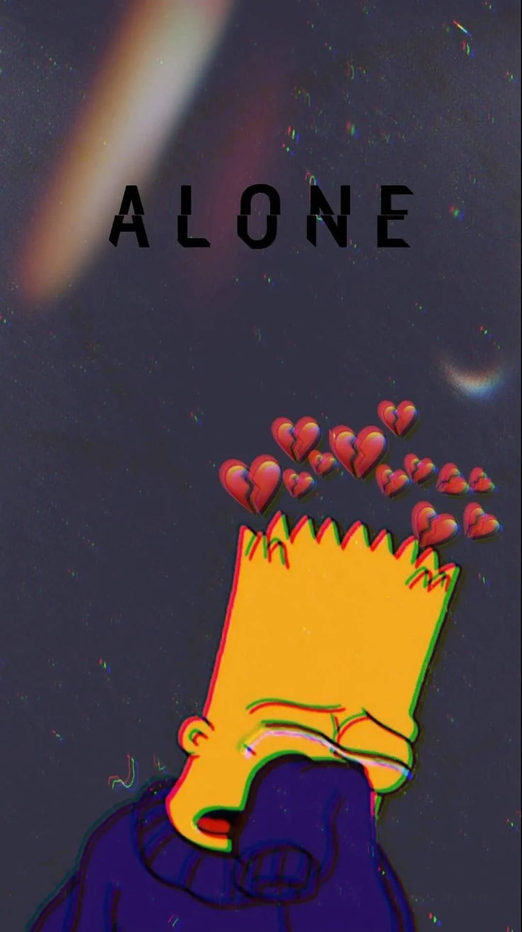 Download free Sad Bart Simpsons Alone Wallpaper - MrWallpaper.com