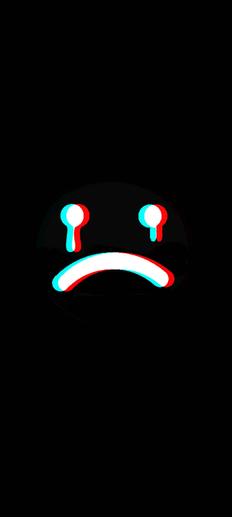 Sad Emoji Face With Tears Wallpaper