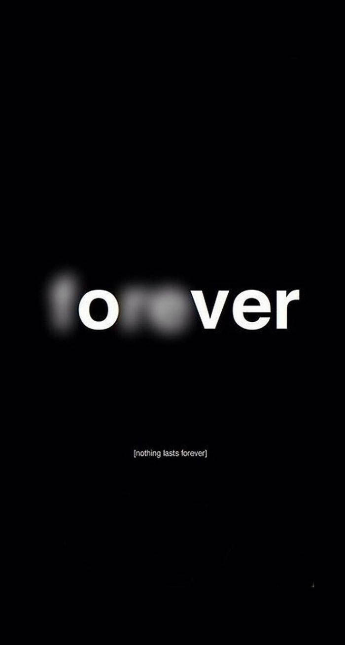 Sad Forever Is Over Iphone Wallpaper