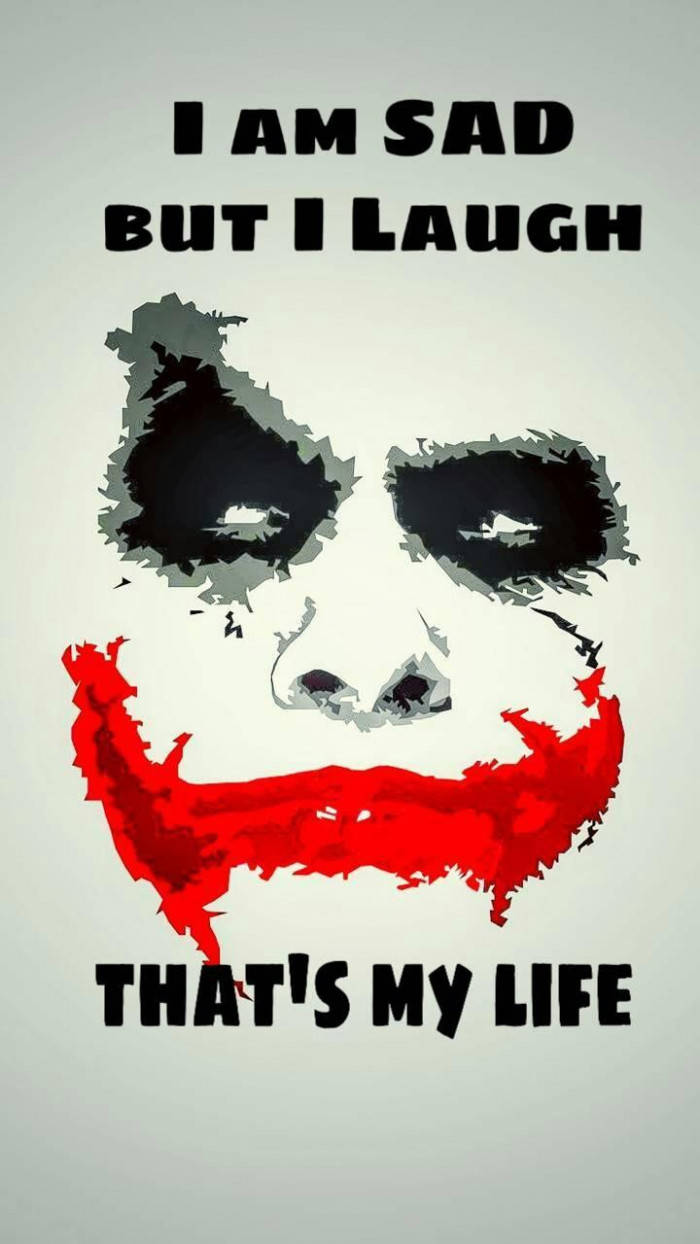 Sad Joker With Quote Wallpaper