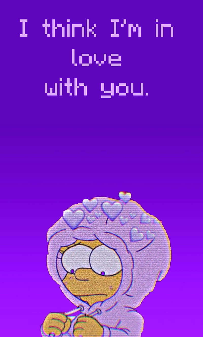 Sad Lisa Simpson Being In Love Wallpaper