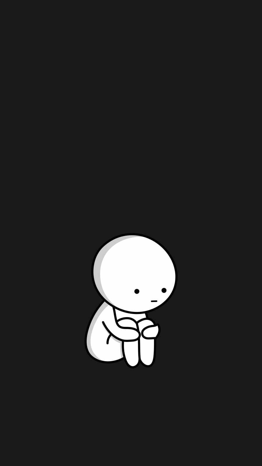 Sad & Lonely Person Iphone Wallpaper