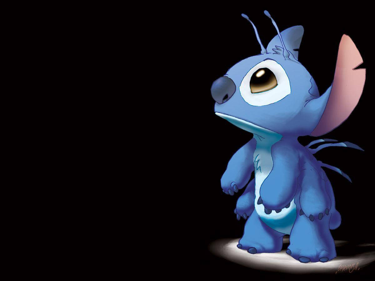 Sad Looking Lilo Stitch Wallpaper