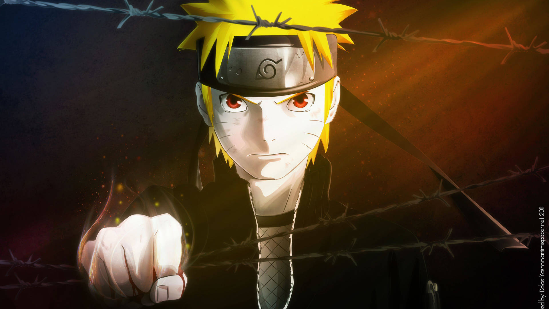 Download free Sad Naruto Barbed Wire Wallpaper - MrWallpaper.com