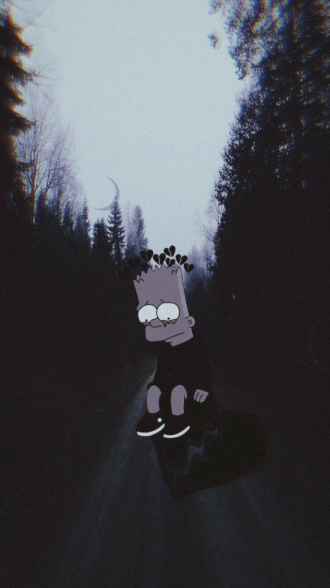 Download free Sad Simpsons Bart Forest Wallpaper - MrWallpaper.com