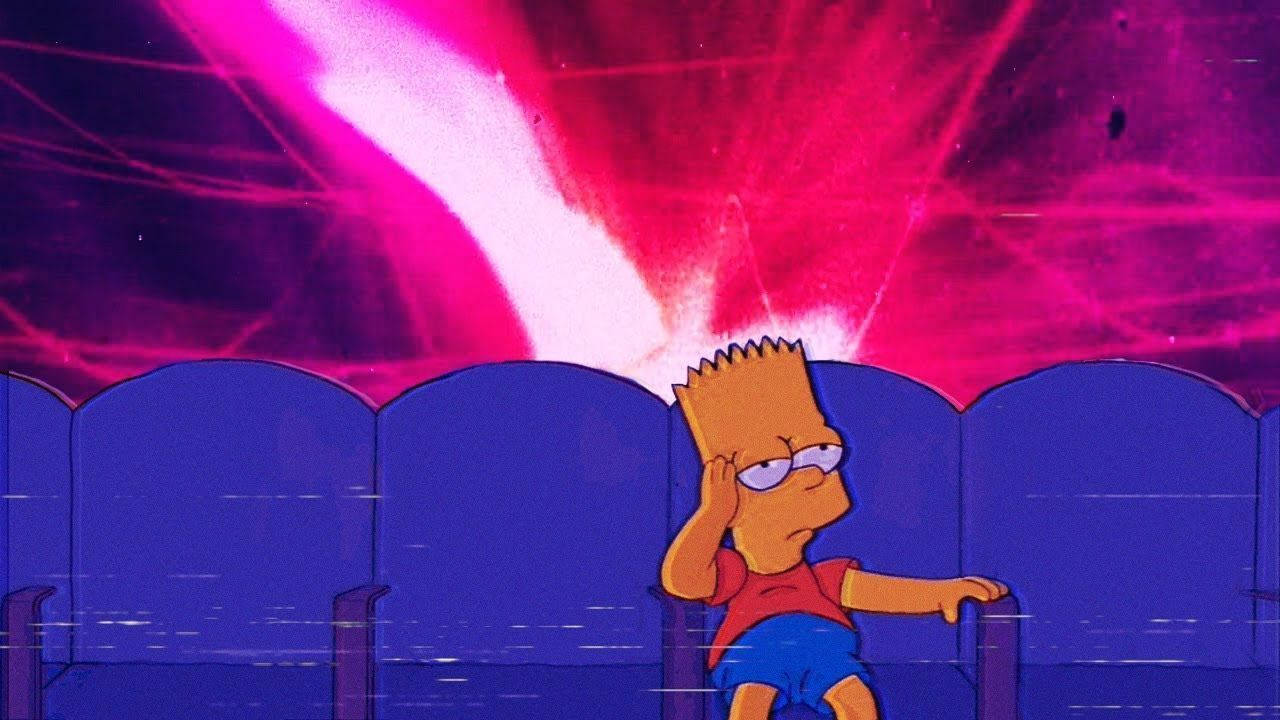 Sad Simpsons Cinema Bart Wallpaper