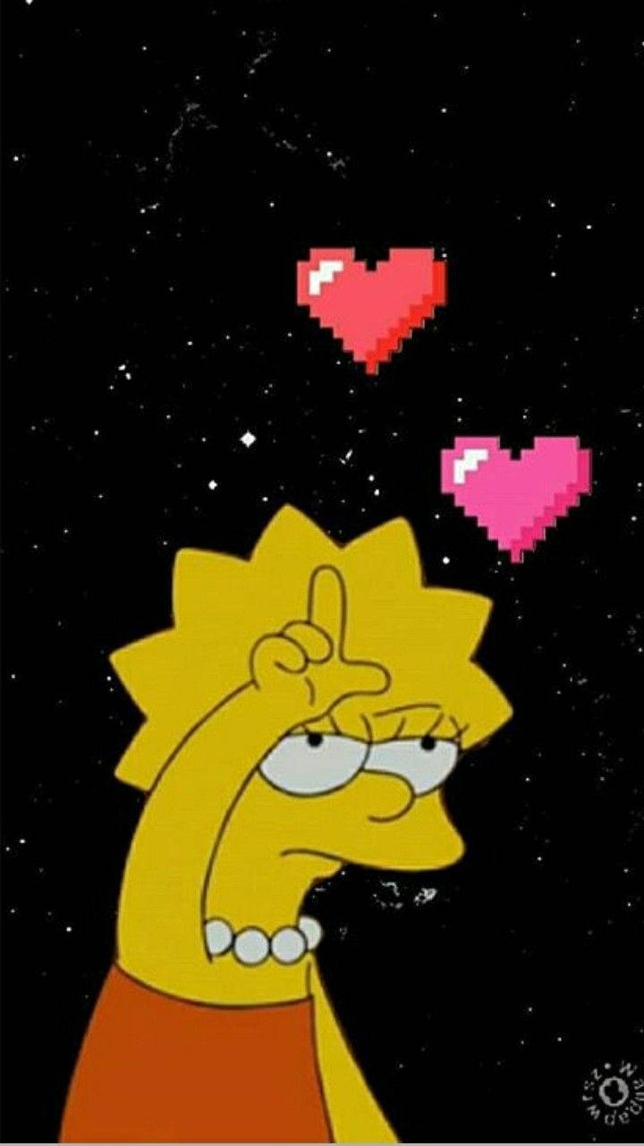 Sad Simpsons Lisa L Wallpaper