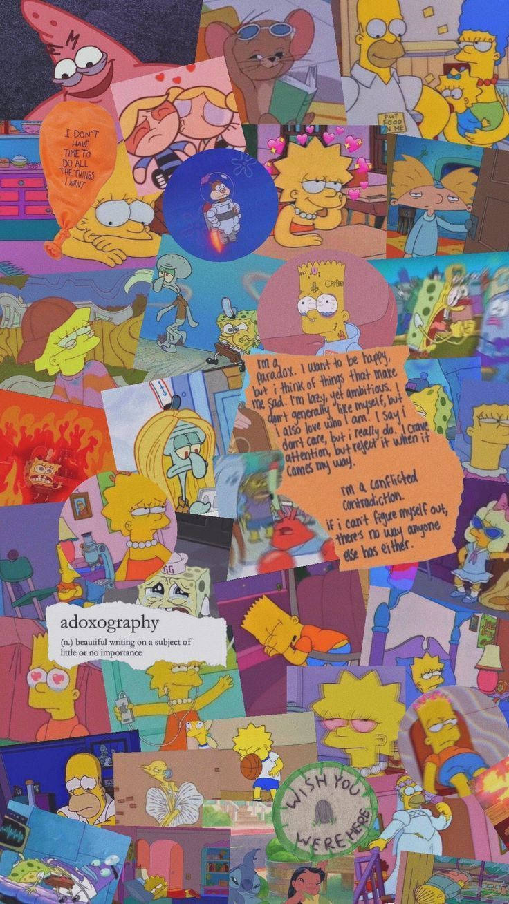 Sad Simpsons Spongebob Wallpaper