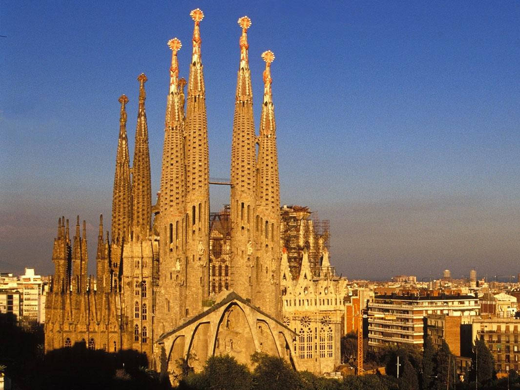 Sagrada Familia From Back Wallpaper