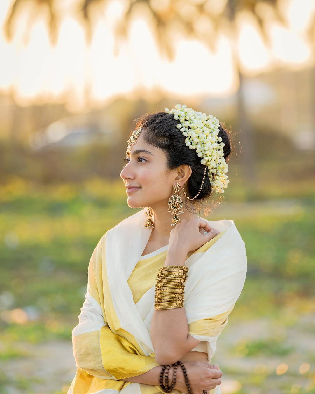 Sai Pallavi In Onam Fashion Wallpaper