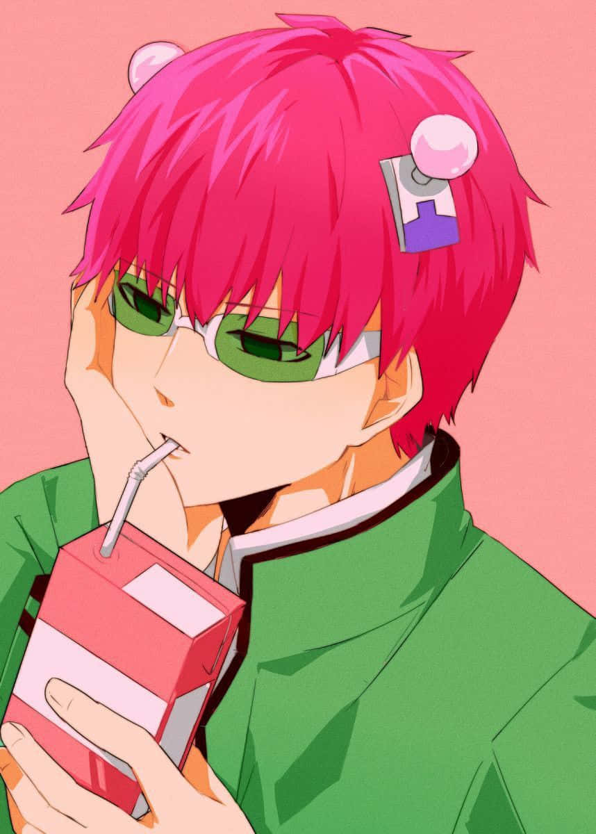 Saiki Kusuo Takes A Break In His Journey. Wallpaper