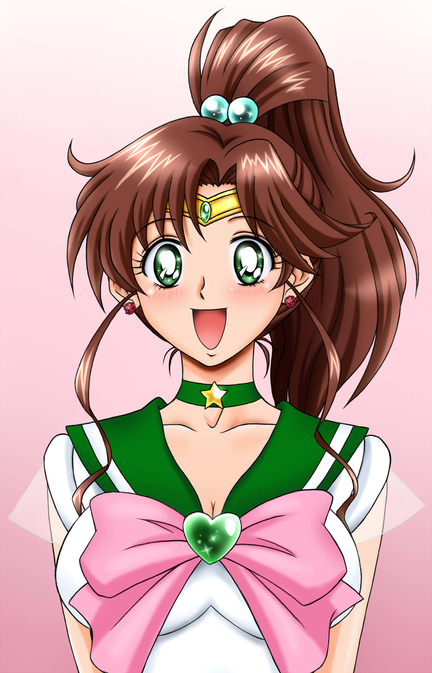Sailor Jupiter, A Brave And Determined Protector Of Justice Wallpaper